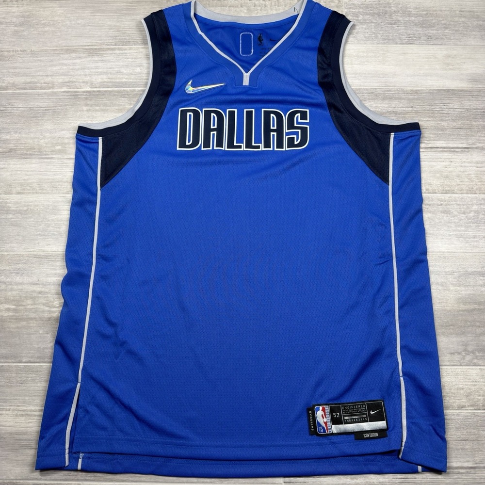 MENS XL NIKE NBA MAVERICKS 21/22 DIAMOND SWINGMAN JERSEY ICON EDITION DN2611-480